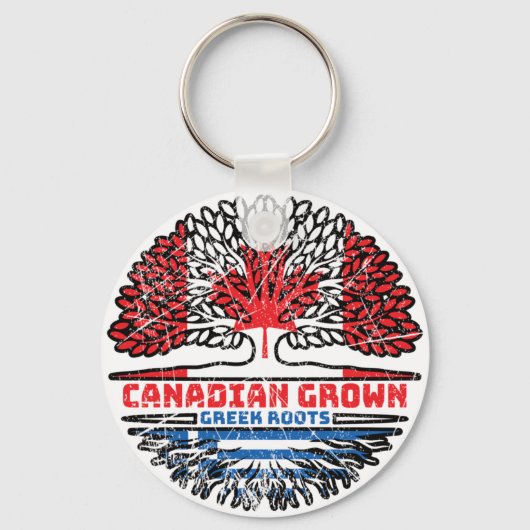 Porte-clés Grégation Grégoire canadienne Canada Tree Roots Fl (Recto)