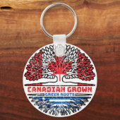 Porte-clés Grégation Grégoire canadienne Canada Tree Roots Fl (Verso)