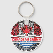 Porte-clés Grégation Grégoire canadienne Canada Tree Roots Fl (Verso)