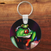 Porte-clés Grenouille à arbre rouge (Recto)