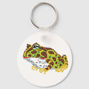 Porte-clés grenouille à cornes