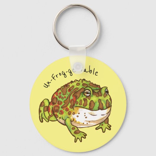 Porte-clés Grenouille à cornes ornées, non-grenouille (Recto)