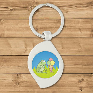 Porte-clés Grenouille à crème glacée