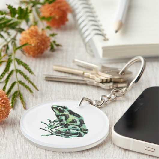 Porte-clés grenouille à fléchettes (Devant droit)