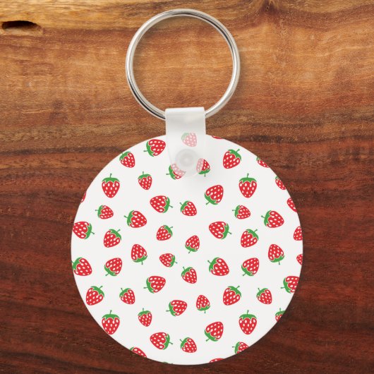 Porte-clés Grenouille à fraise Kawaii (Verso)