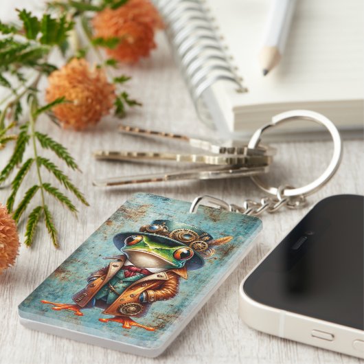 Porte-clés Grenouille à vapeur (Devant droit)