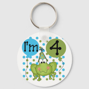 Porte-clés Grenouille bleue 4e anniversaire Tshirts et cadeau