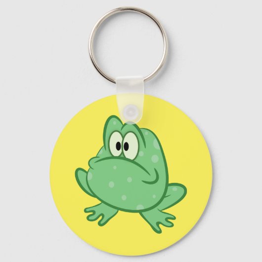 Porte-clés Grenouille caricaturale (Recto)