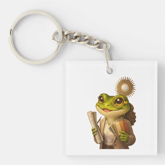 Porte-clés grenouille créatrice de royaume (Devant)