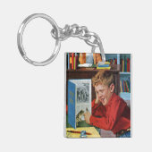 Porte-clés Grenouille dans la bibliothèque (Devant gauche)