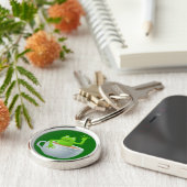 Porte-clés Grenouille dans un thé (Côté)