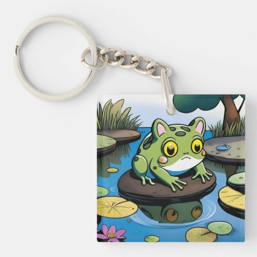 Porte-clés Grenouille de chat (Devant)