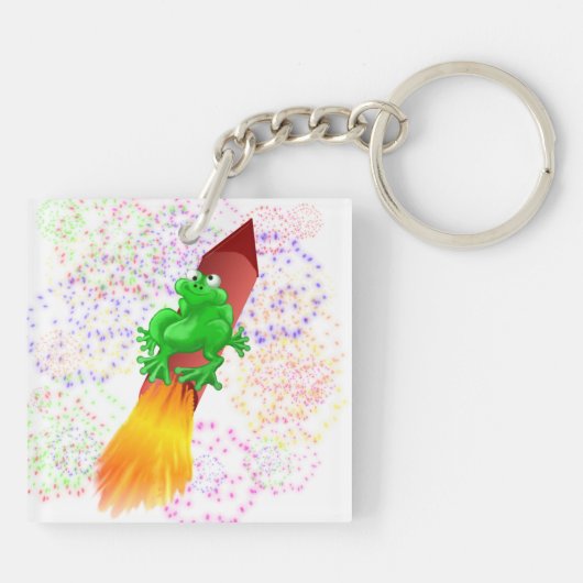Porte-clés grenouille de fusée (Dos)