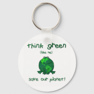 Porte-clés Grenouille de l'environnement de jour de la terre