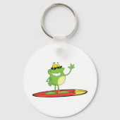 Porte-clés Grenouille de surf portant des lunettes de soleil (Verso)