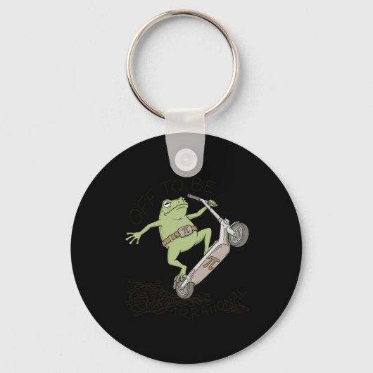 Porte-clés Grenouille drôle de maths Pi Day Pun Irrationnel S (Recto)