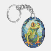 Porte-clés Grenouille en verre doux (Devant gauche)
