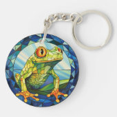 Porte-clés Grenouille en verre doux (Dos)