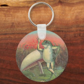 Porte-clés Grenouille et champignons (Recto)