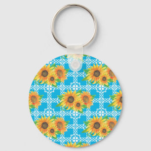 Porte-clés Grenouille florale de tournesol