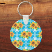 Porte-clés Grenouille florale de tournesol (Recto)