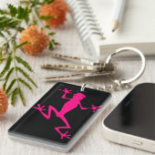 Porte-clés Grenouille fuchsia (Devant droit)