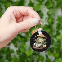 Grenouille mangeant des ramen kawaii neko nouilles