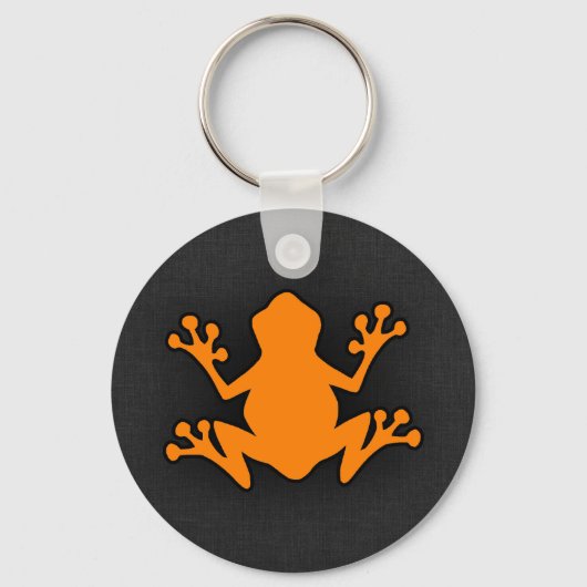 Porte-clés Grenouille orange (Recto)