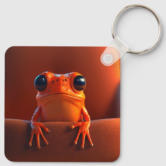 Porte-clés Grenouille orange (Dos)