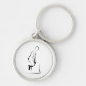 Porte-clés Grenouille Pilates Face En Pose - Chaise Wunda (Devant)