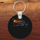 Porte-clés Grenouille qui vous aime Style Classique Simple (Recto)