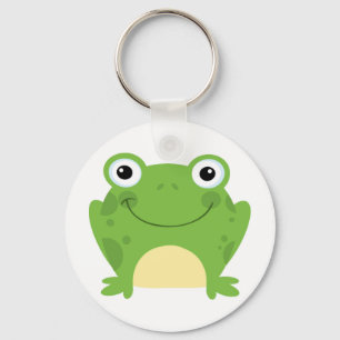 Porte-clés Grenouille ronde heureuse