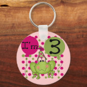 Porte-clés Grenouille rose 3ème anniversaire Tshirts et cadea (Recto)