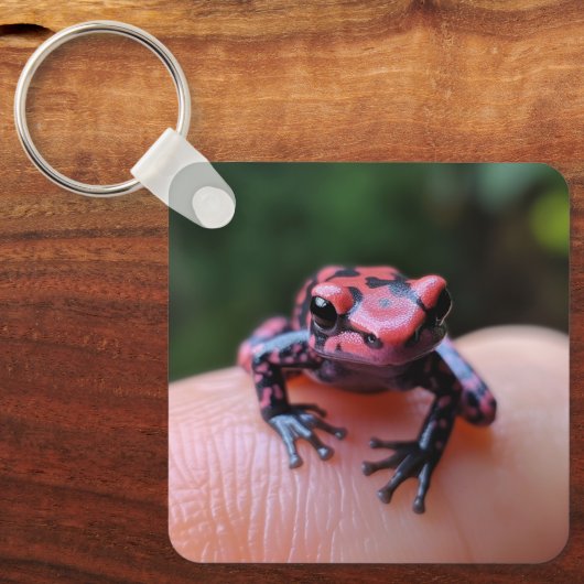 Porte-clés Grenouille rouge (Recto)