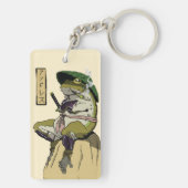Porte-clés Grenouille Samouraï : Gardienne du Lotus (Dos)