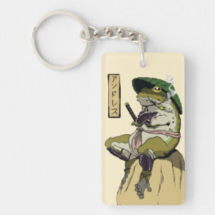 Porte-clés Grenouille Samouraï : Gardienne du Lotus