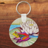 Porte-clés Grenouille sur nénuphar (Recto)