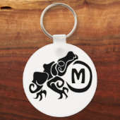 Porte-clés Grenouille tribale méchante (Recto)
