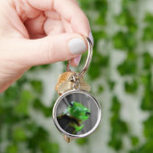 Porte-clés Grenouille verte brillante (main)