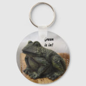 Porte-clés Grenouille verte rustique (Recto)