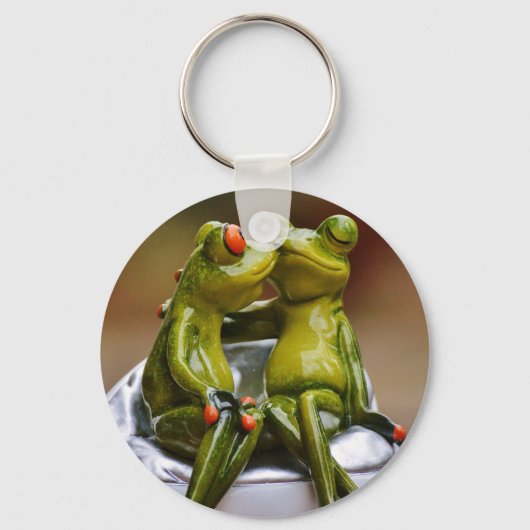 Porte-clés Grenouilles Heureuses (Recto)