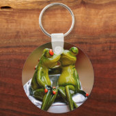 Porte-clés Grenouilles Heureuses (Recto)