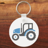 Porte-clés Grey Blue Tractor (Recto)