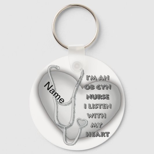 Porte-clés Grey Heart ObGyn Nurse (Recto)
