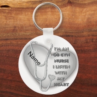 Porte-clés Grey Heart ObGyn Nurse