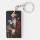 Porte-clés Greyhound avec Noël Festif du Père Noël (Dos)