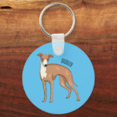 Porte-clés Greyhound dog (Recto)