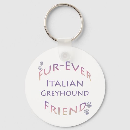 Porte-clés Greyhound Furever italien (Recto)