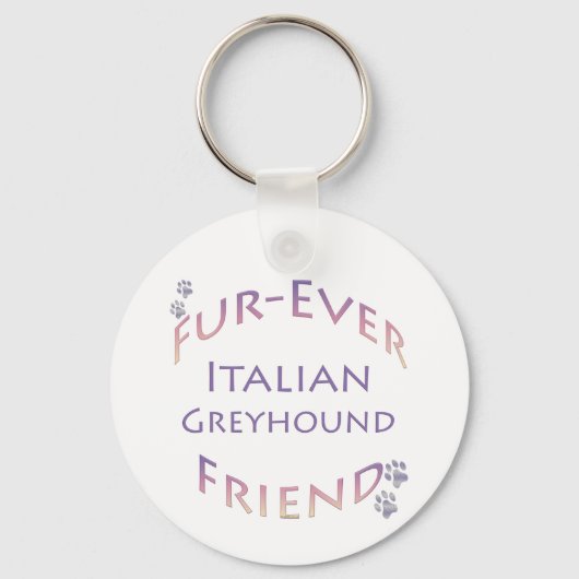 Porte-clés Greyhound Furever italien (Recto)