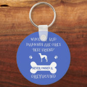 Porte-clés Greyhounds sont le meilleur ami d'une fille (Recto)